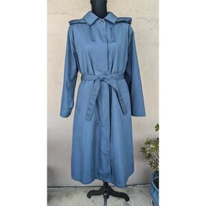 💜Long Blue Modular Coat – Zip-Out Lining & Removable Hood | Women’s M